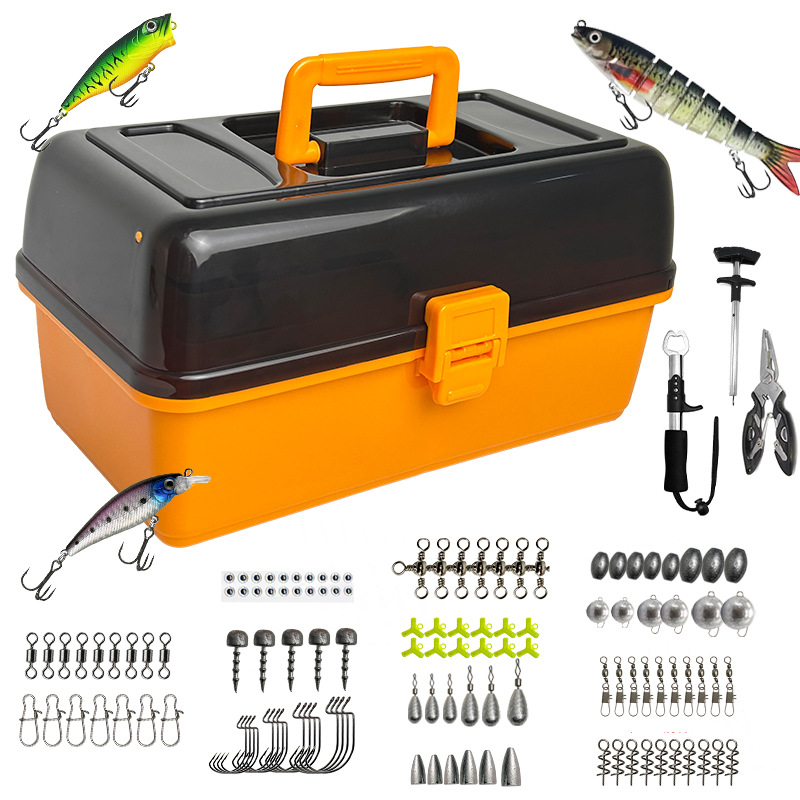Large Four-Layer Outdoor Fishi - Fishing Lure Box ulasan dan harga