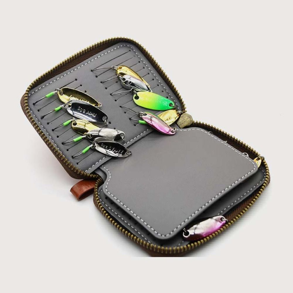 PU Leather Lure Wallet Bag Lur - Fishing Lure Spinner ulasan dan harga