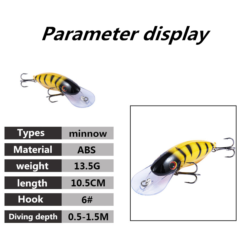 1Pcs Floating Minnow Fishing L - Fishing Lure Spinner ulasan dan harga
